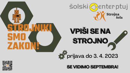 SREDNJA STROJNA ŠOLA VPISUJE 